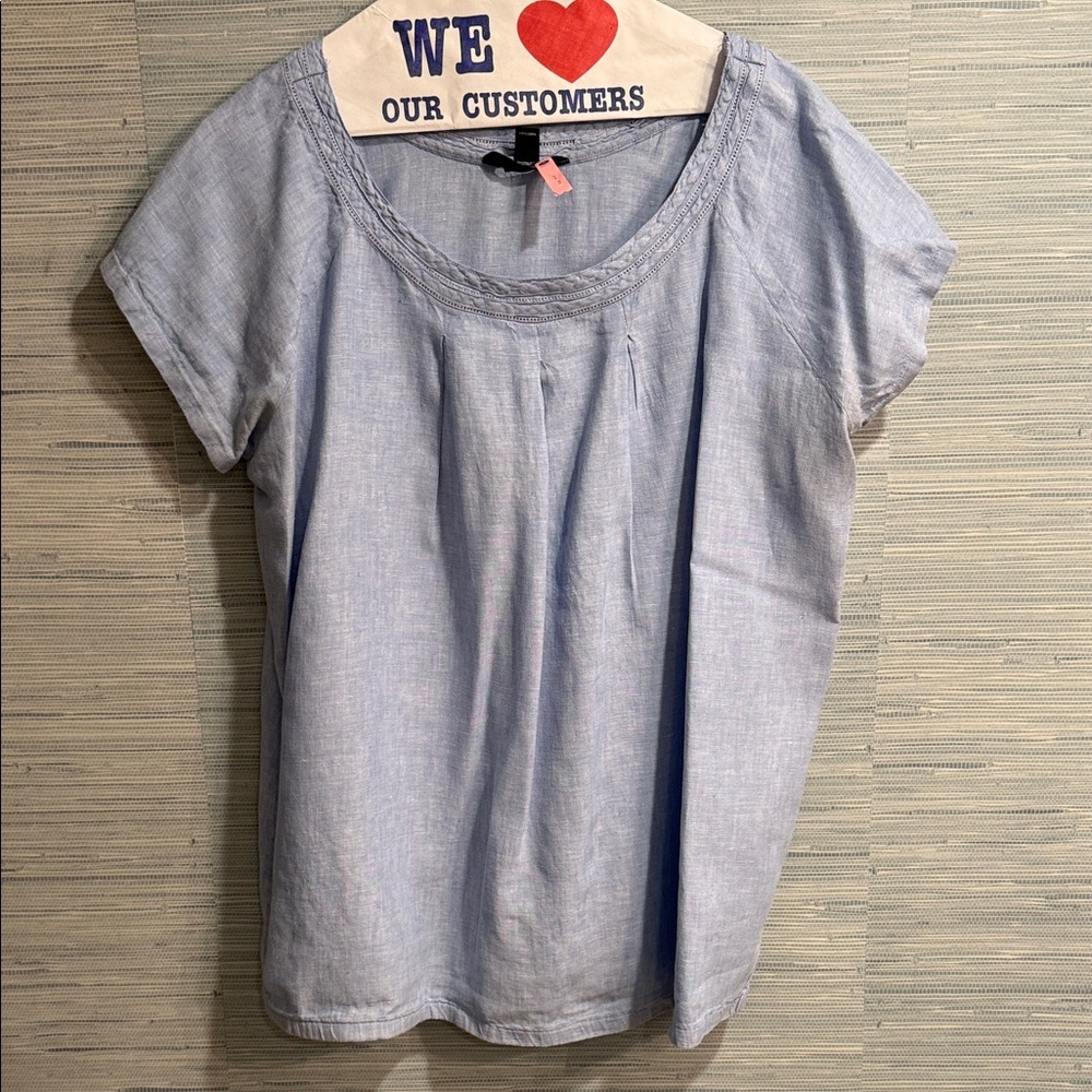 Lands' End Soft Blue Women's Blouse